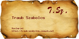 Traub Szabolcs névjegykártya